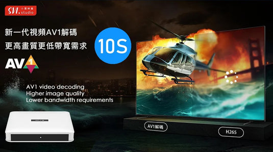 Cyber Monday Only【2025 Latest 小雲盒子 10S SVICloud 10S TV Box + 額外小雲盒子適用無線 鍵盤 Free Wireless Keyboard】Android 12 2+32GB旗艦級機頂盒 智能語音搜尋 電視盒子原裝行貨
